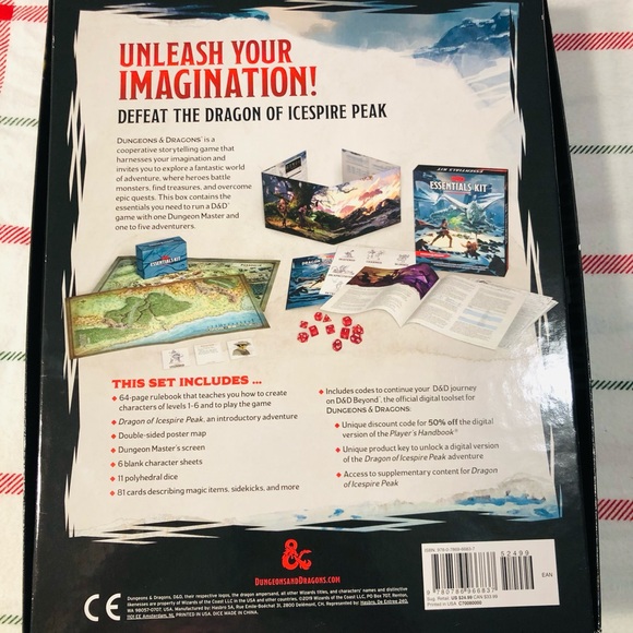 Dungeons & Dragons Essentials Kit (D&D Boxed Set) Game 2019 by Wizards RPG Team - Picture 7 of 8